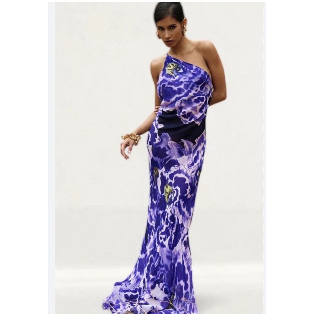 RAT & BOA SIMONETTA PURPLE MAXI DRESS SMALL - Picture 4 of 11